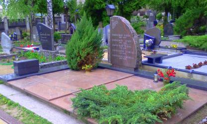 Paminklas   kapinėse-  granitas , - kapo danga