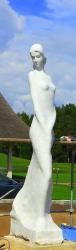 Restauravau  4  metų  marmuro  skulptūra  ,, Baltija ,,